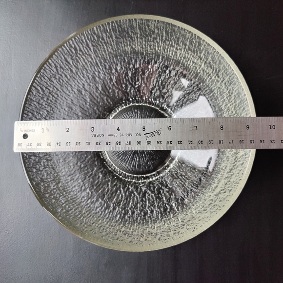 Vintage | Indiana Glass | Crystal Ice / Tree Bark | large serving bowl - Picture 10 of 11